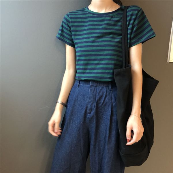 korean-style slim striped contrast color versatile duan t-shirt xiu tee ~ korean-style slim striped contrast color versatile duan t-shir, White
korean-style slim striped contrast color versatile duan t-shirt xiu tee ~ korean-style slim striped contrast color versatile duan t-shir, White