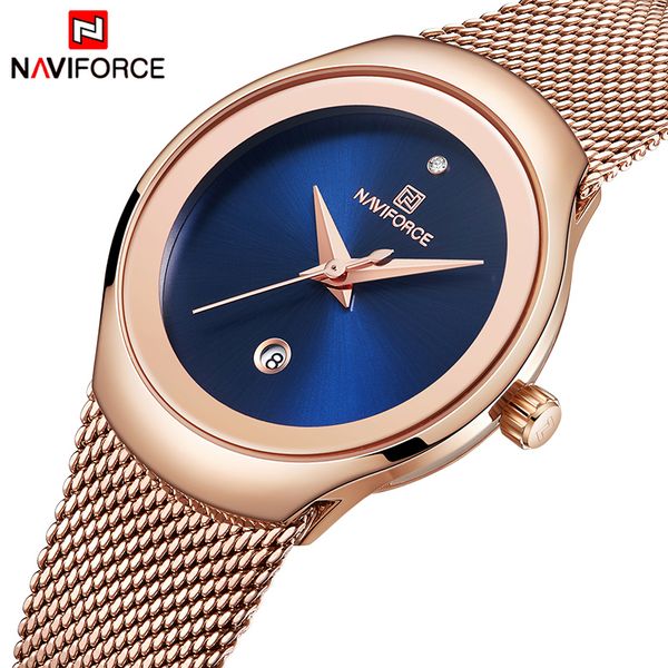women watch naviforce fashion casual ladies quartz wristwatch rose gold stainless steel mesh dress clock for girl, Slivery;brown
women watch naviforce fashion casual ladies quartz wristwatch rose gold stainless steel mesh dress clock for girl, Slivery;brown