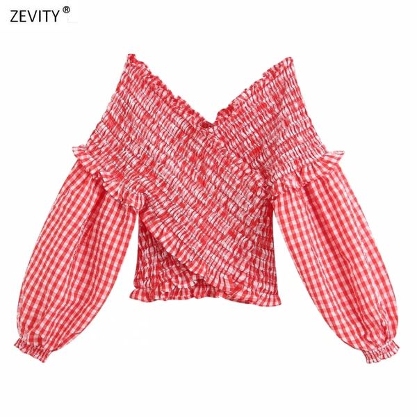 2020 englan style women red plaid elastic short smock blouse shirts women lantern sleeve agaric lace slim femininas ls6436, White 
2020 englan style women red plaid elastic short smock blouse shirts women lantern sleeve agaric lace slim femininas ls6436, White