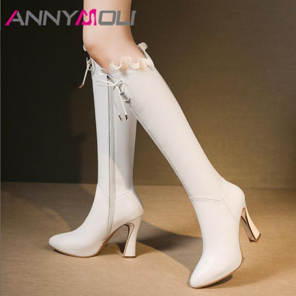 annymoli winter knee high boots женщин природные из натуральной кожи экстремальный высокий каблук длинные сапоги на молнии остроконечные toe, Black
annymoli winter knee high boots женщин природные из натуральной кожи экстремальный высокий каблук длинные сапоги на молнии остроконечные toe, Black