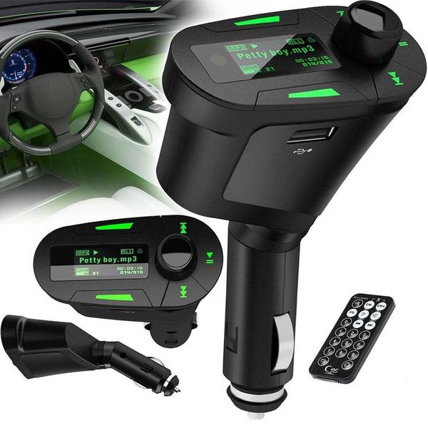 car mp3 player wireless fm transmitter modulator usb2.0 port lcd screen with remote control car wireless audio music adapter
car mp3 player wireless fm transmitter modulator usb2.0 port lcd screen with remote control car wireless audio music adapter