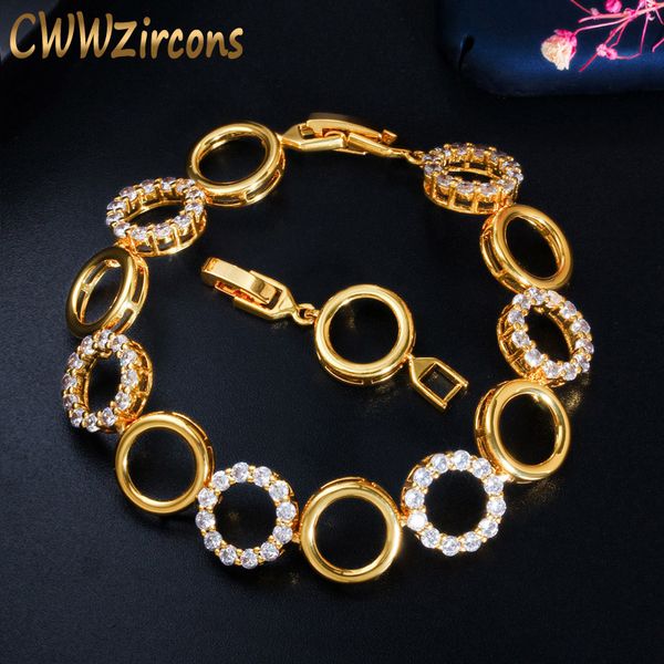 cwwzircons fashion yellow gold round shiny cubic zirconia stone tennis bracelet for women friends jewelry gift cb203, Black
cwwzircons fashion yellow gold round shiny cubic zirconia stone tennis bracelet for women friends jewelry gift cb203, Black