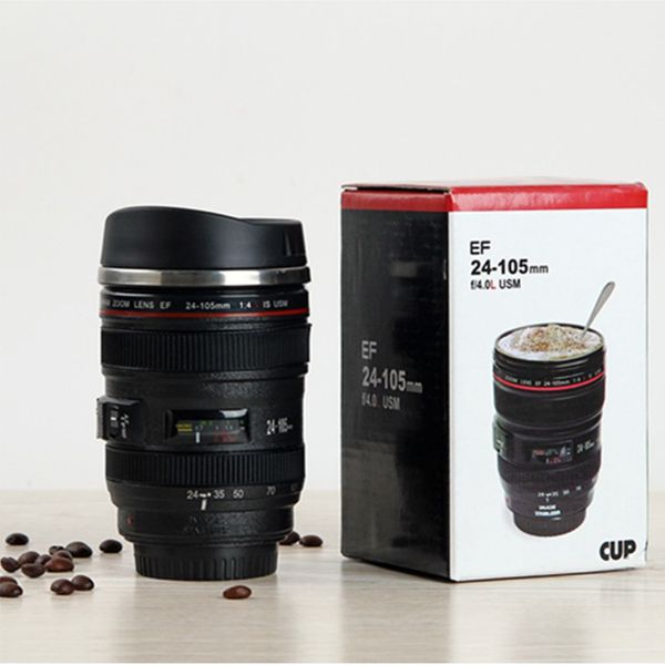 creative stainless steel camera cup 400ml new coffee lens emulation camera mug beer mug wine with lid black plastic cup
creative stainless steel camera cup 400ml new coffee lens emulation camera mug beer mug wine with lid black plastic cup
