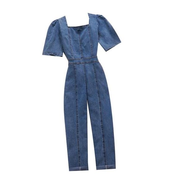 new summer denim jumpsuit women square-neck bubble-sleeved back zipper design slim waist denim pants r1061, Black;white
new summer denim jumpsuit women square-neck bubble-sleeved back zipper design slim waist denim pants r1061, Black;white
