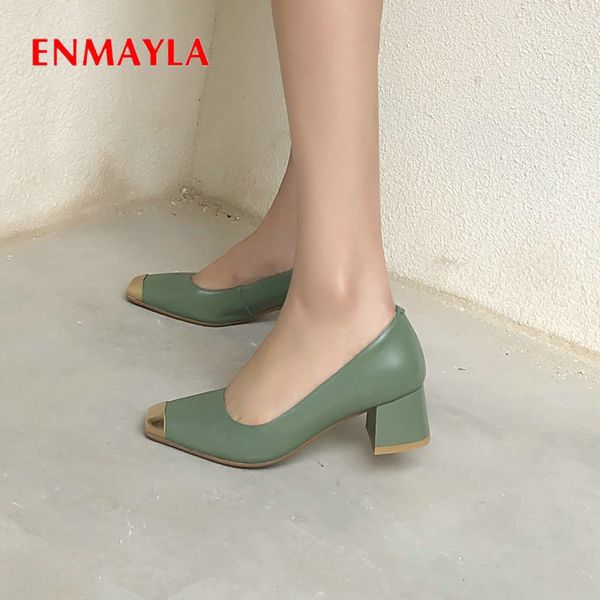 enmayla woman shoes slip-on casual high heels spring/autumn fashion pumps ladies shoes basic genuine leather square toe 34-43, Black
enmayla woman shoes slip-on casual high heels spring/autumn fashion pumps ladies shoes basic genuine leather square toe 34-43, Black