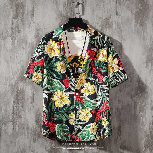 2020 men new summer print leisure slim fit short sleeve shirts/male printing loose lapel beach style shirts plus size s-5xl, White;black
2020 men new summer print leisure slim fit short sleeve shirts/male printing loose lapel beach style shirts plus size s-5xl, White;black