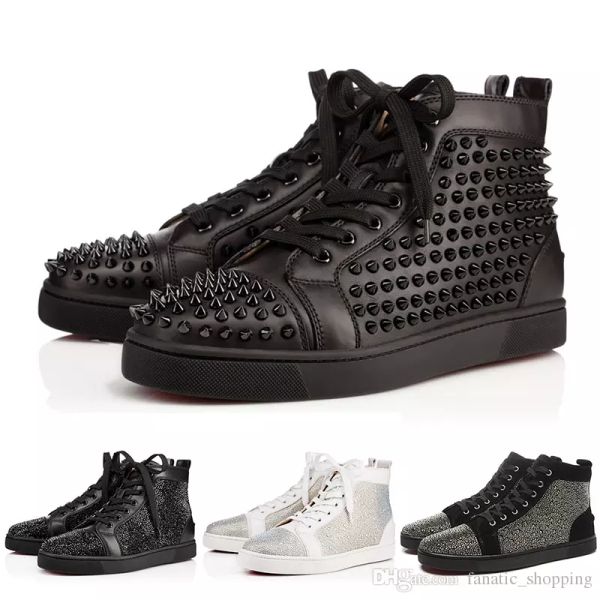 2019 New Designer Brand Studded Spikes Flats shoes Red Bottom shoes for Mens Women Party Lovers Genuine Leather Sneakers 35-46 Free Shipping
2019 New Designer Brand Studded Spikes Flats shoes Red Bottom shoes for Mens Women Party Lovers Genuine Leather Sneakers 35-46 Free Shipping