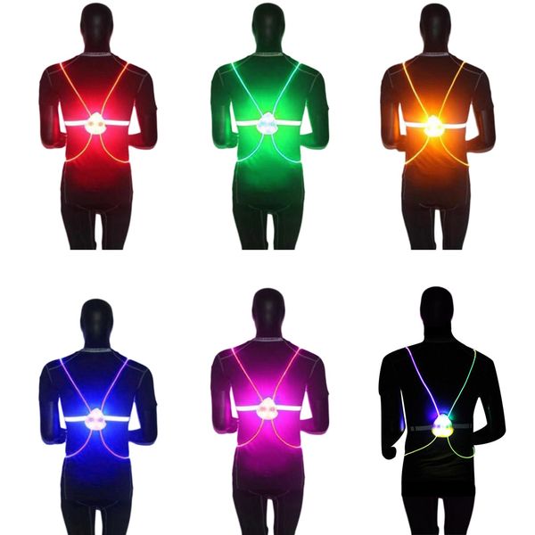 360 reflective led flash driving vest high visibility night running cycling riding outdoor activities light up safety bike vest, Black
360 reflective led flash driving vest high visibility night running cycling riding outdoor activities light up safety bike vest, Black