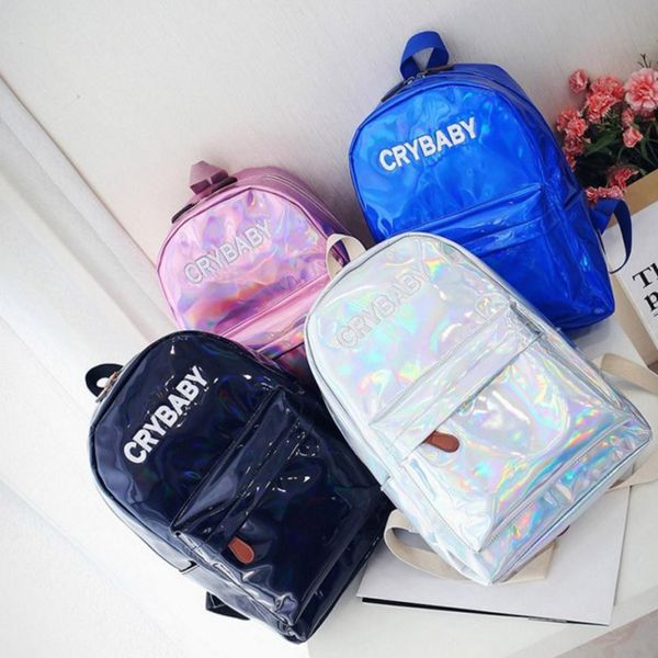 fashion women men rucksack holographic silver color shoulder bookbags school bags for teenagers satchel travel backpack mochilas
fashion women men rucksack holographic silver color shoulder bookbags school bags for teenagers satchel travel backpack mochilas