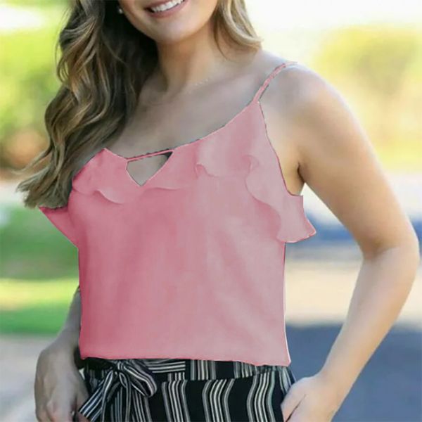 women's tank fashion v-neck casual sleeveless solid color shirt strap shirt chalecos mujer #35, White
women's tank fashion v-neck casual sleeveless solid color shirt strap shirt chalecos mujer #35, White