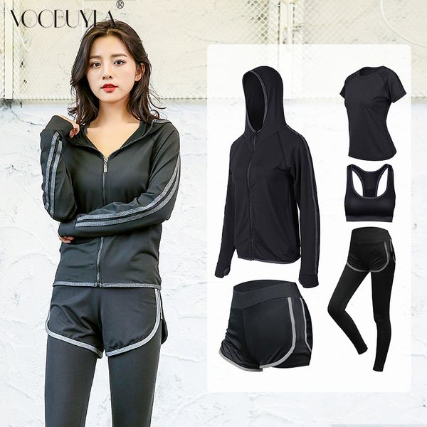 voobuyla 2018 yoga suits women gym clothes fitness running tracksuit sport bra+sport leggings+yoga shorts+5 piece set s-2xl, Black;blue
voobuyla 2018 yoga suits women gym clothes fitness running tracksuit sport bra+sport leggings+yoga shorts+5 piece set s-2xl, Black;blue