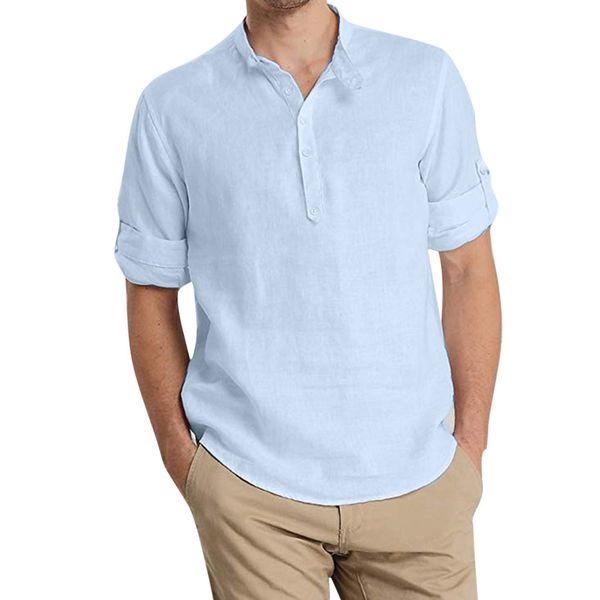 mens blouse spring autumn loose fashion collar daily solid color 9-sleeve hanging shirts beach blouses cool eid holidays clothes, White;black
mens blouse spring autumn loose fashion collar daily solid color 9-sleeve hanging shirts beach blouses cool eid holidays clothes, White;black