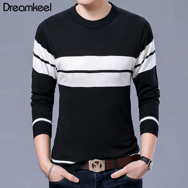 men sweater autumn casual o-neck striped slim fit knittwear mens sweaters pullovers pullover men pull homme full striped 2019 y, White;black
men sweater autumn casual o-neck striped slim fit knittwear mens sweaters pullovers pullover men pull homme full striped 2019 y, White;black