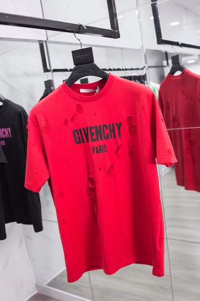 Short leeved t hirt printed with chao brand big hole letter logo for men and women
Short leeved t hirt printed with chao brand big hole letter logo for men and women