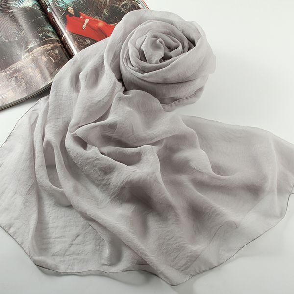 light gray silk scarf women spring and autumn versatile pure color gauze large square thin long 2018 winter scarves
light gray silk scarf women spring and autumn versatile pure color gauze large square thin long 2018 winter scarves