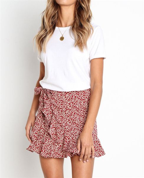 summer womens floral skirt with ruffles and irregular slim fit fashion leopard short skirt with small floral, Black
summer womens floral skirt with ruffles and irregular slim fit fashion leopard short skirt with small floral, Black