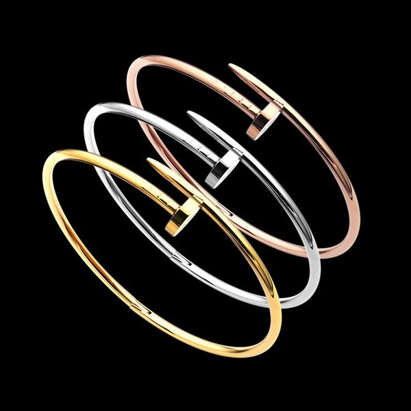 2020 fashion women alloy nail bracelet no diamond from classic designer of luxury jewelry bangles for women valentine's day gift, Black
2020 fashion women alloy nail bracelet no diamond from classic designer of luxury jewelry bangles for women valentine's day gift, Black