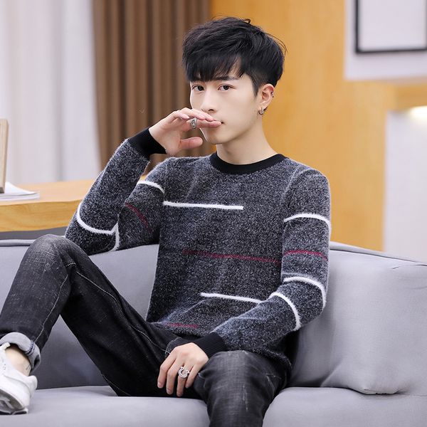 2019 new autumn winter fashion brand casual sweater men o-neck slim fit knitting men's sweaters pullovers male clothes, White;black
2019 new autumn winter fashion brand casual sweater men o-neck slim fit knitting men's sweaters pullovers male clothes, White;black