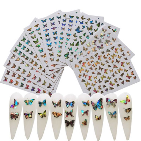 1 sheet simulation butterfly nail sticker thin laser butterfly stickers decal 3d diy manicure decoration with adhesive, Black
1 sheet simulation butterfly nail sticker thin laser butterfly stickers decal 3d diy manicure decoration with adhesive, Black