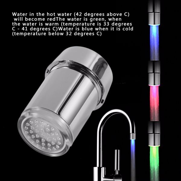 3 color led light change faucet shower water tap temperature sensor water faucet glow shower left screw with converter dropship
3 color led light change faucet shower water tap temperature sensor water faucet glow shower left screw with converter dropship