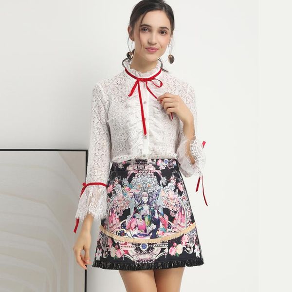 red roosarosee designer spring summer 2020 women suit long sleeve print long sleeve white shirt tassel print skirt two piece set
red roosarosee designer spring summer 2020 women suit long sleeve print long sleeve white shirt tassel print skirt two piece set