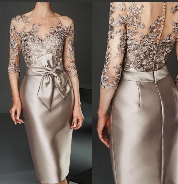 2021 elegant lace appliqued sheath mother of the bride dress plus size 3/4 long sleeves knee-length mother formal wedding guest gown, Black;red
2021 elegant lace appliqued sheath mother of the bride dress plus size 3/4 long sleeves knee-length mother formal wedding guest gown, Black;red