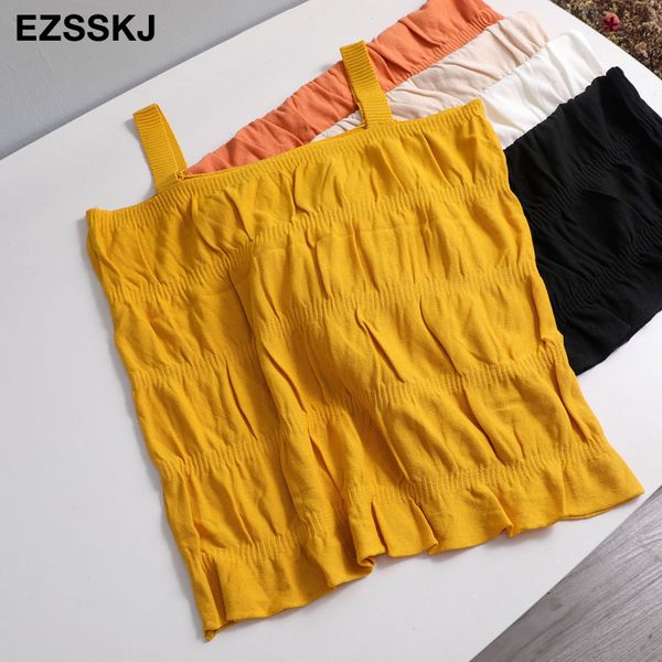 ruched knitted tank summer slash-neck crop tank women slim female bling sleveless t-shirt vest camisole, White
ruched knitted tank summer slash-neck crop tank women slim female bling sleveless t-shirt vest camisole, White