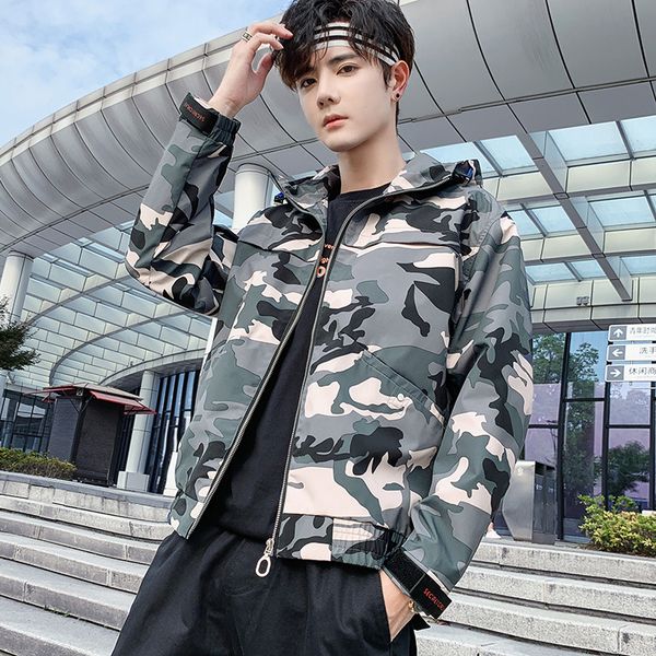 2019 new style autumn men's wear jacket popular brand loose-fit youth-style camouflage workwear handsome casual hooded jacket, Black;brown
2019 new style autumn men's wear jacket popular brand loose-fit youth-style camouflage workwear handsome casual hooded jacket, Black;brown