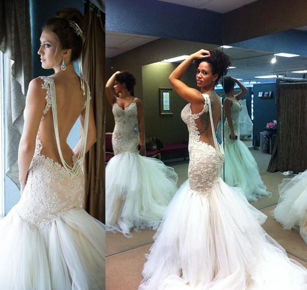 vintage backless mermaid wedding dresses 2019 vestido de novia custom made lace tulle bridal gowns buy online, White
vintage backless mermaid wedding dresses 2019 vestido de novia custom made lace tulle bridal gowns buy online, White