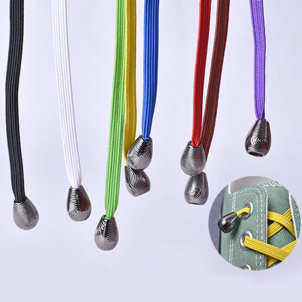 1pair 100cm no tie elastic shoelaces with metal head for sneaker kid convenient wild lazy flat shoe laces cordones zapato, Black
1pair 100cm no tie elastic shoelaces with metal head for sneaker kid convenient wild lazy flat shoe laces cordones zapato, Black