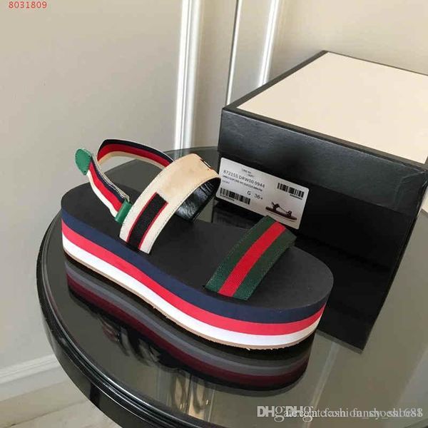 2019 latest rainbow series thick-soled sandals imported muffin bottom fashion exposed toe comfortable slip wedge female sandals, Black
2019 latest rainbow series thick-soled sandals imported muffin bottom fashion exposed toe comfortable slip wedge female sandals, Black