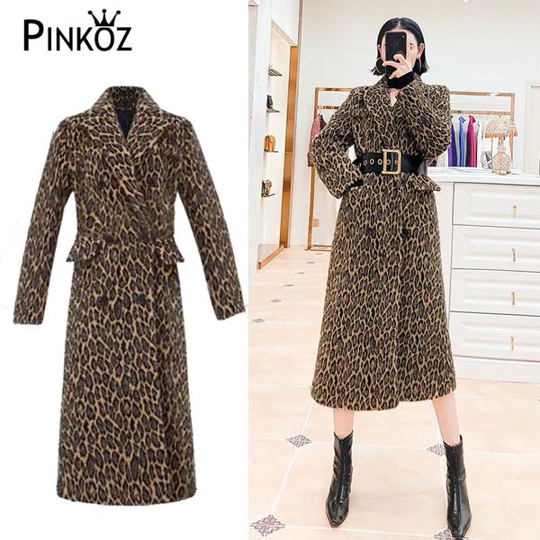 pinkoz 2020 women winbreasted long coats autumn winter trench coat women's leopard overcoat long double breasted fashion casual, Tan;black
pinkoz 2020 women winbreasted long coats autumn winter trench coat women's leopard overcoat long double breasted fashion casual, Tan;black