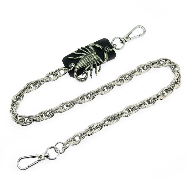 punk retro scorpion men's jeans pants chain domineering exaggerated nightclub trend waist chain with chain jewelry, Silver
punk retro scorpion men's jeans pants chain domineering exaggerated nightclub trend waist chain with chain jewelry, Silver