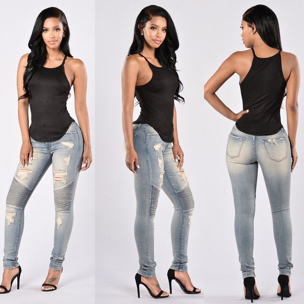 ladies stretch ripped skinny jeans womens high waisted slim fit denim pants slim denim straight biker skinny ripped jeans size s-2xl, Blue
ladies stretch ripped skinny jeans womens high waisted slim fit denim pants slim denim straight biker skinny ripped jeans size s-2xl, Blue