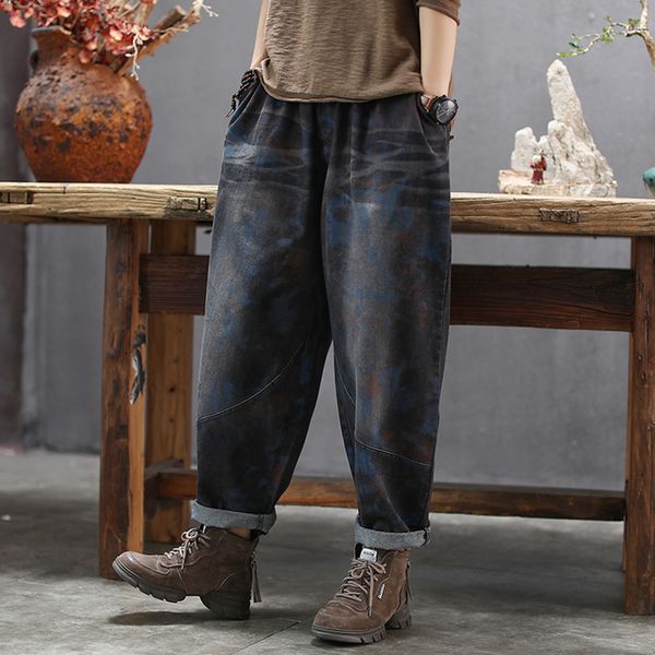 women jeans denim pants bottoms bleached print straight big loose oversized retro fashion casual for autumn winter az46181920, Blue
women jeans denim pants bottoms bleached print straight big loose oversized retro fashion casual for autumn winter az46181920, Blue