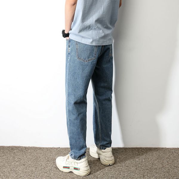 2020 men's fashion trend straight pants long blue color casual pants stretch slim fit wash skinny jeans biker denim trousers
2020 men's fashion trend straight pants long blue color casual pants stretch slim fit wash skinny jeans biker denim trousers