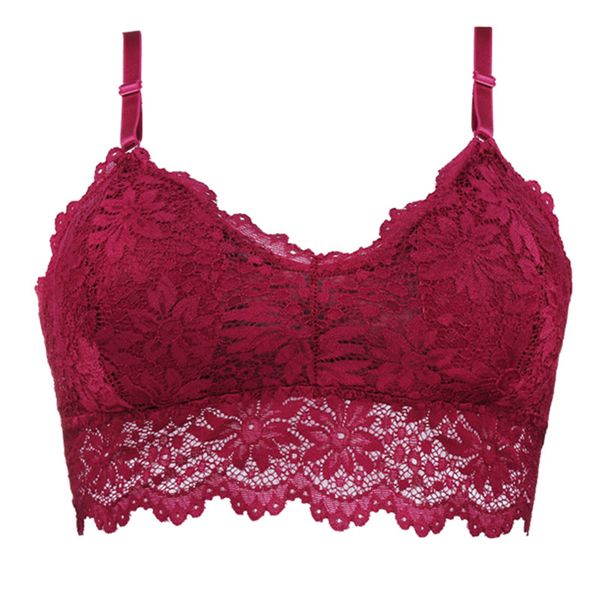bras bra women lace bralette lingerie underwear wireless padded seamless intimates sleep brassiere femme crop top, Red;black
bras bra women lace bralette lingerie underwear wireless padded seamless intimates sleep brassiere femme crop top, Red;black