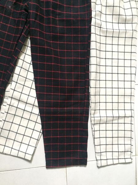 color trouser korean block drawstring plaid slim women cargo high thin sweatpant pant summer jogger stripe harem streetwear harajuku, Black;white
color trouser korean block drawstring plaid slim women cargo high thin sweatpant pant summer jogger stripe harem streetwear harajuku, Black;white