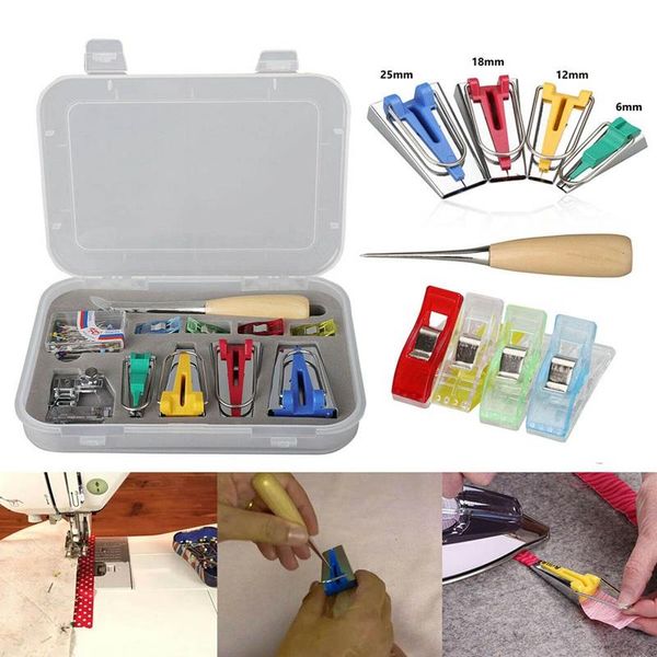 11pcs/box tape bias maker sewing tools set 6/12/18/25mm bias binding tape makers diy fabric crafts bias making sewing supplies uxnua, Black
11pcs/box tape bias maker sewing tools set 6/12/18/25mm bias binding tape makers diy fabric crafts bias making sewing supplies uxnua, Black