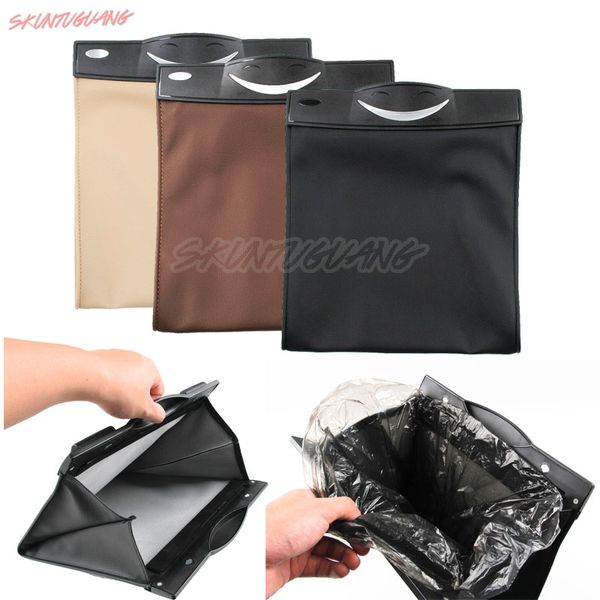 auto interior accessories car collapsible garbage bag pu leather backseat organizer car trash bin hanging
auto interior accessories car collapsible garbage bag pu leather backseat organizer car trash bin hanging