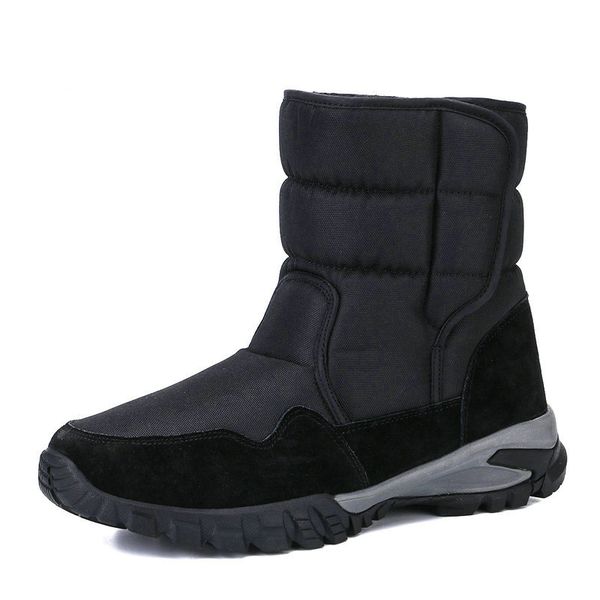 men boots new snow boot winter shoe big size black solid colour upper thick warm fur insole
men boots new snow boot winter shoe big size black solid colour upper thick warm fur insole