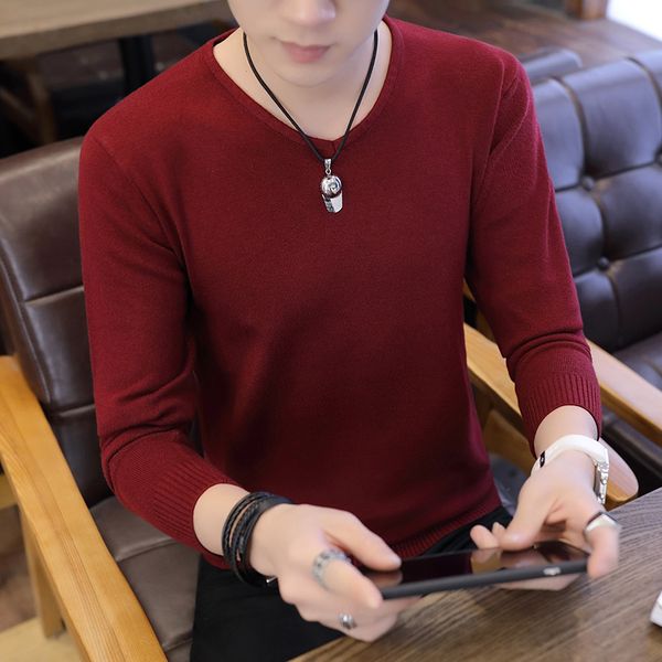 2019 new style autumn men's slim fit pullover sweaters male solid color o-neck sweater black white knitted pullover s-3xl, White;black
2019 new style autumn men's slim fit pullover sweaters male solid color o-neck sweater black white knitted pullover s-3xl, White;black