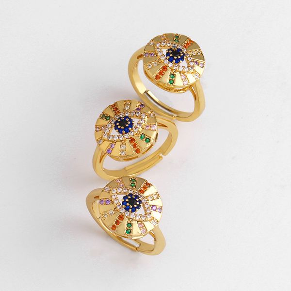 100% authentic minimalism women's open rings multicolor micro-inlaid zircon fashion devil's eyes gold ring trend jewelry, Slivery;golden
100% authentic minimalism women's open rings multicolor micro-inlaid zircon fashion devil's eyes gold ring trend jewelry, Slivery;golden