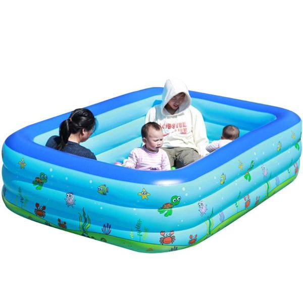 family inflatable swimming pool garden summer outdoor kids paddling pool whshopping