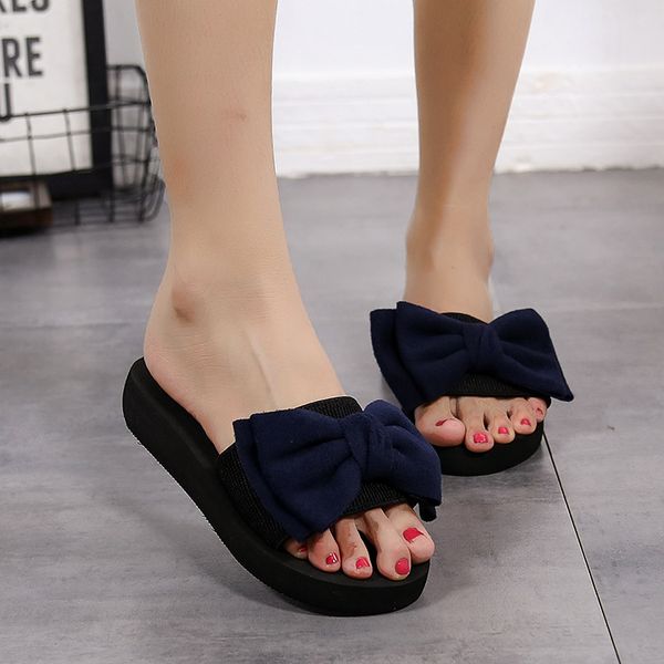 fashion leisure sweet slides women butterfly-knot summer slip-on casual slippers outside med flat with ladies shoes, Black
fashion leisure sweet slides women butterfly-knot summer slip-on casual slippers outside med flat with ladies shoes, Black