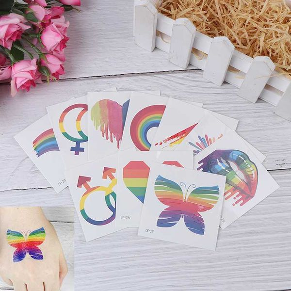 2pcs waterproof rainbow flag stickers tattoos face cosmetic colorful temporary tattoo shinning tattoos 10 types
2pcs waterproof rainbow flag stickers tattoos face cosmetic colorful temporary tattoo shinning tattoos 10 types