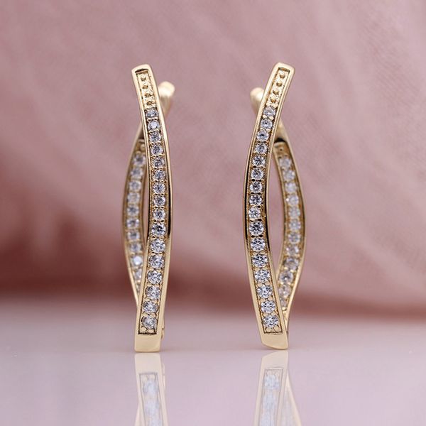 new arrivals single row micro-wax inlay natural zircon long earrings 585 rose gold women wedding party exquisite jewelry, Golden;silver
new arrivals single row micro-wax inlay natural zircon long earrings 585 rose gold women wedding party exquisite jewelry, Golden;silver