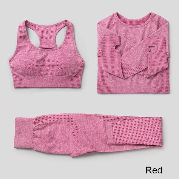yoga outfits seamless 3pcs set gym fitness clothing women suit sportswear female workout leggings sport clothes training tight, White;red
yoga outfits seamless 3pcs set gym fitness clothing women suit sportswear female workout leggings sport clothes training tight, White;red