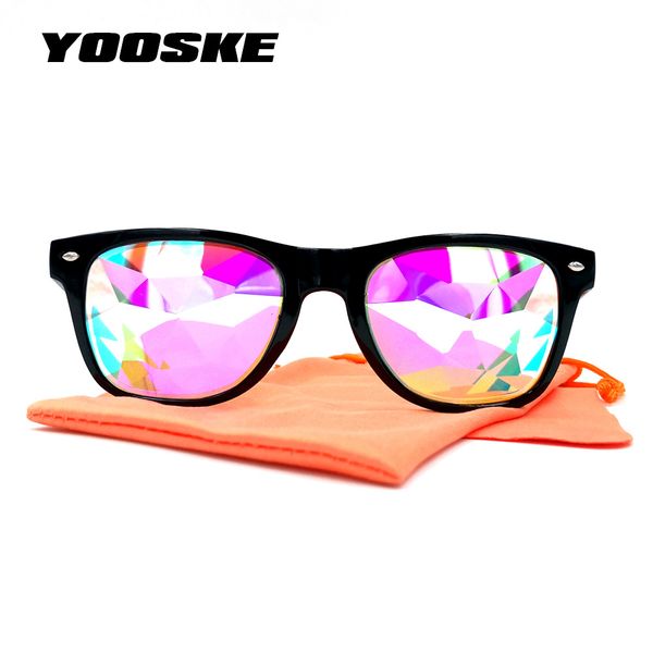 yooske classic men retro rave festival sunglasses women holographic mosaic party cosplay prism sun glasses, White;black
yooske classic men retro rave festival sunglasses women holographic mosaic party cosplay prism sun glasses, White;black