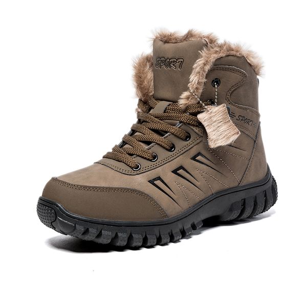 fashion plus velvet winter warm men's boot casual lace up shoes male solid color comfortable ankle boots chaussure homme 6, Black
fashion plus velvet winter warm men's boot casual lace up shoes male solid color comfortable ankle boots chaussure homme 6, Black